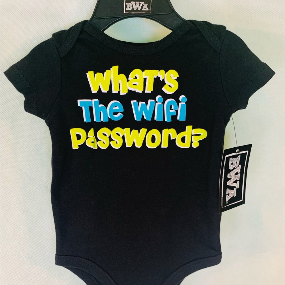 BWA Baby Romper #whatsthewifipassword